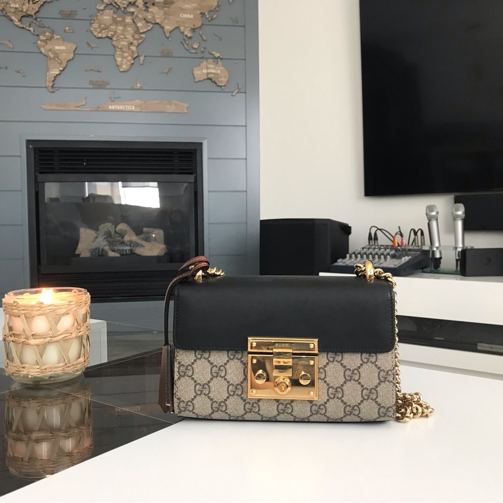 Gucci Padlock small GG shoulder bag